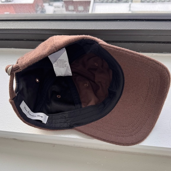 The Frankie Shop Wool Baseball Cap in Chocolate - Picture 8 of 8